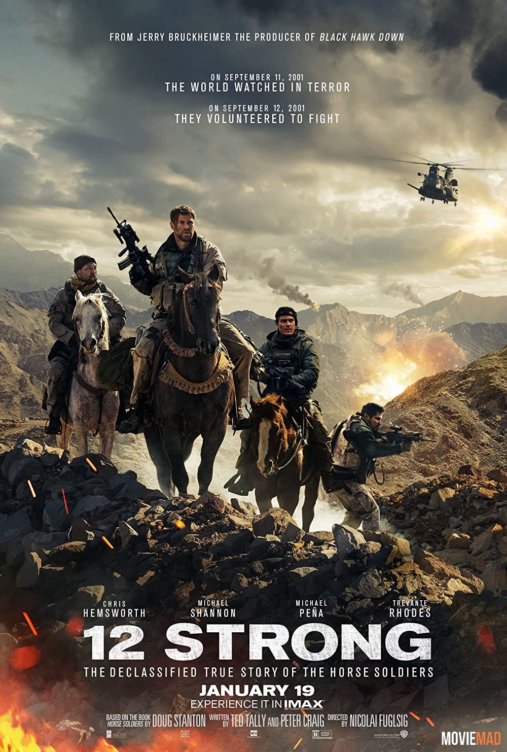 12 Strong 2018 Unofficial Hindi Dubbed BluRay Full Movie 720p 480p