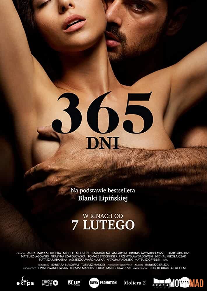 18+ 365 Days (2020) Hindi Dubbed ORG Netflix HDRip Full Movie 1080p 720p 480p