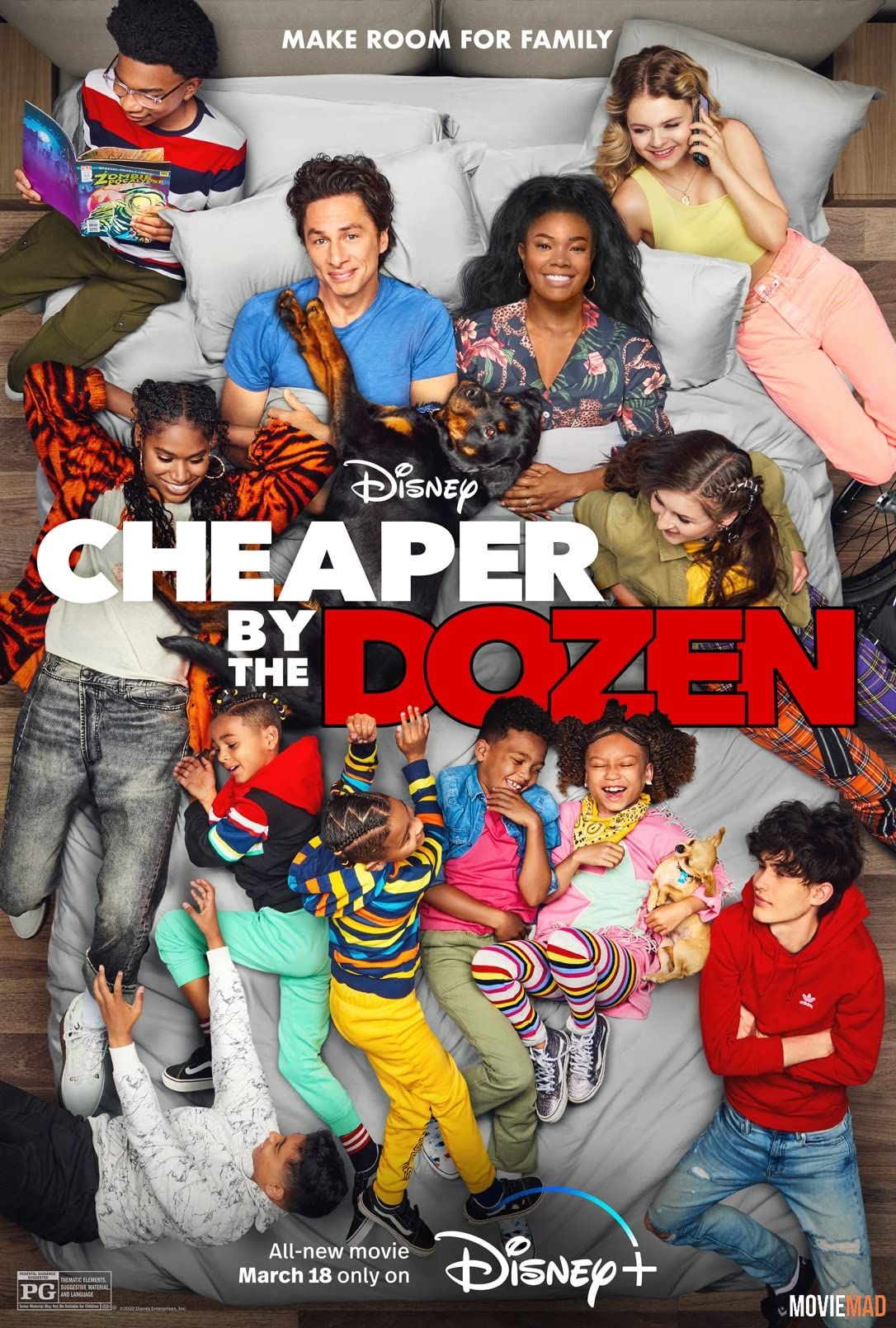 Cheaper by the Dozen 2022 Hindi (Voice Over) Dubbed WEBRip Full Movie 720p 480p