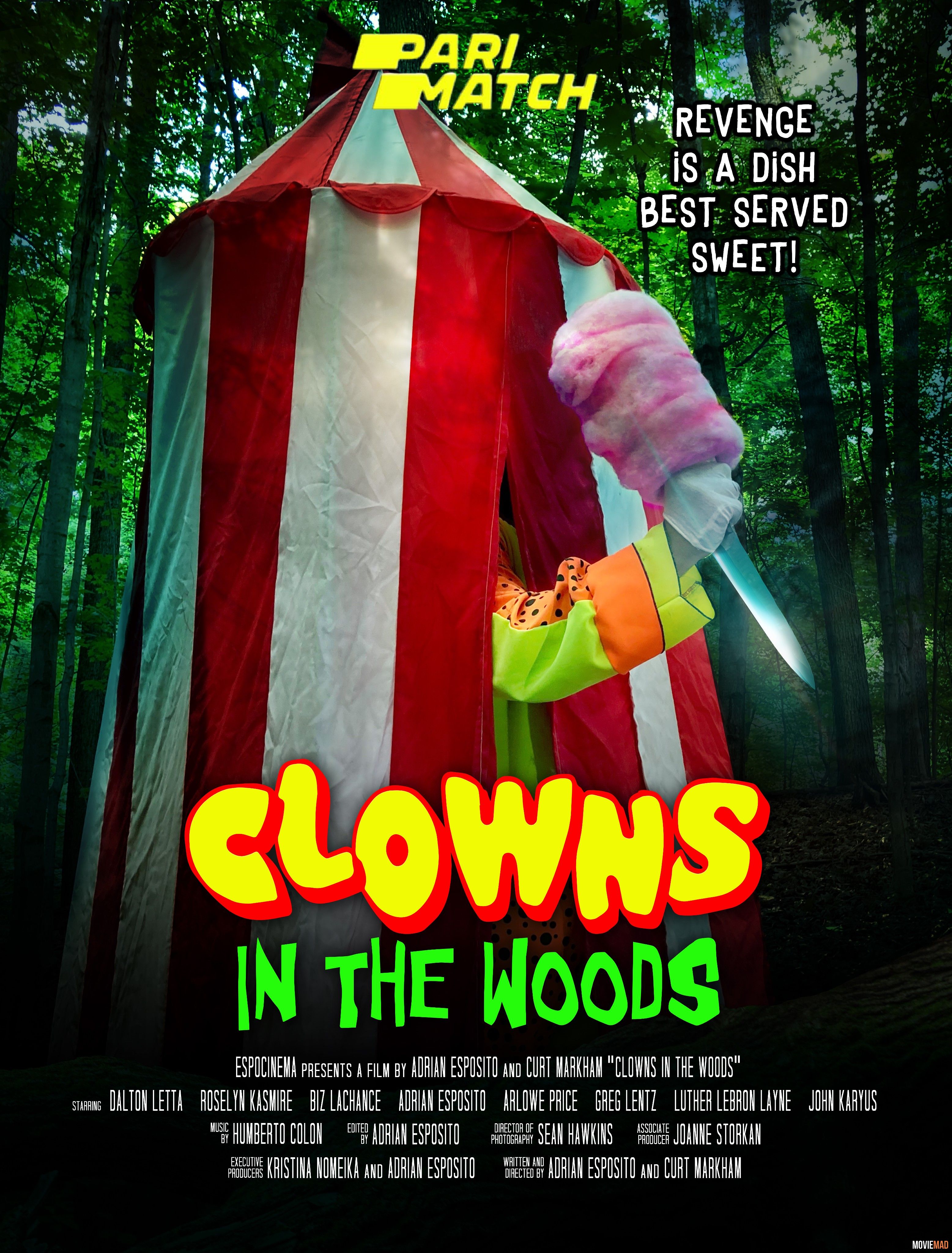 Clowns in the Woods 2021 Hindi (Voice Over) Dubbed WEBRip Full Movie 720p 480p