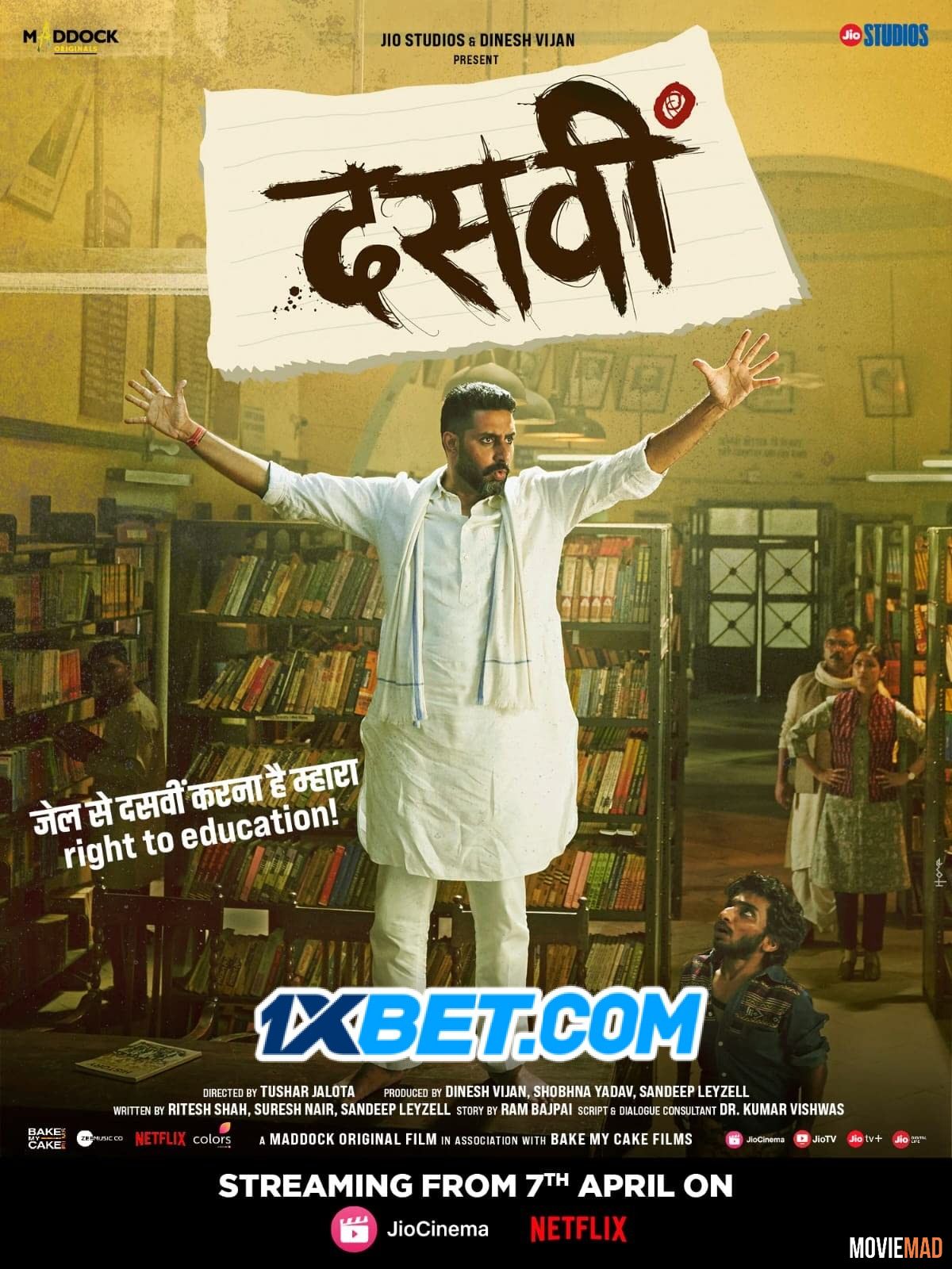 Dasvi 2022 Bengali (Voice Over) Dubbed WEBRip Full Movie 720p 480p