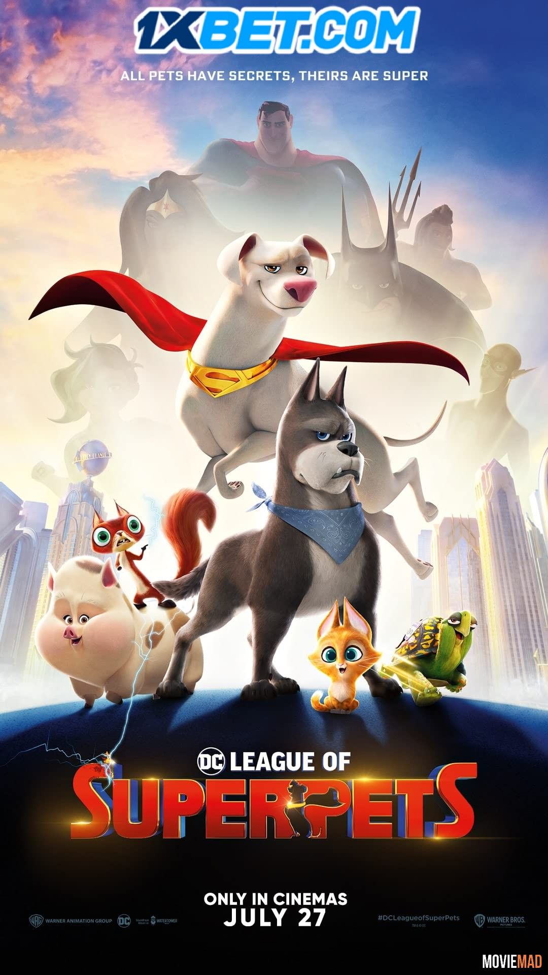 DC League of Super-Pets 2022 Telugu (Voice Over) Dubbed WEBRip Full Movie 720p 480p