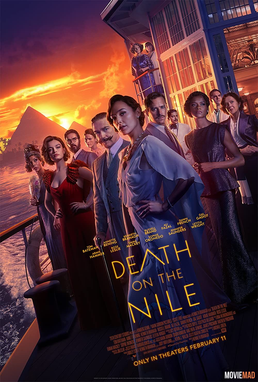 Death on the Nile (2022) Hindi Dubbed HDCAM Full Movie 1080p 720p 480p