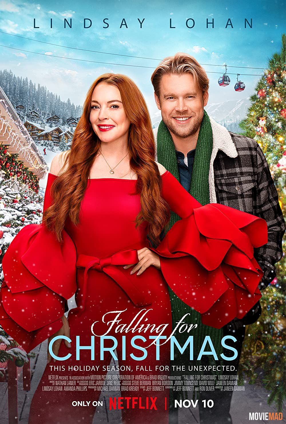 Falling for Christmas (2022) Hindi Dubbed ORG NF HDRip Full Movie 720p 480p