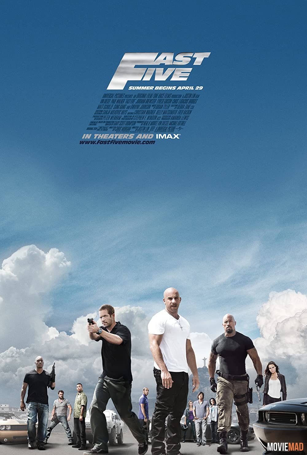 Fast Five 2011 Hindi Dubbed BluRay Full Movie 720p 480p