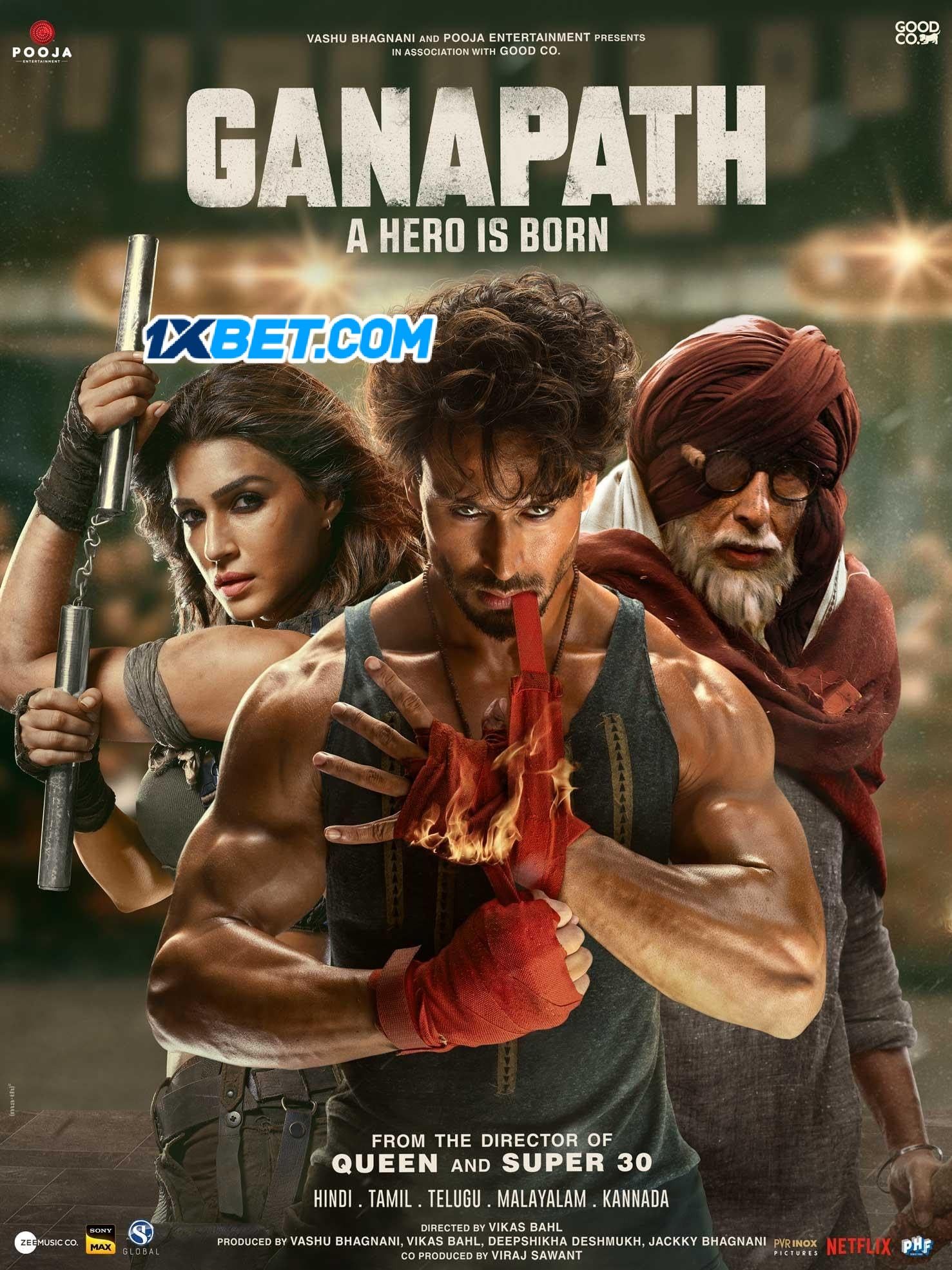 Ganapath (2023) Hindi CAMRip Full Movie 720p 480p