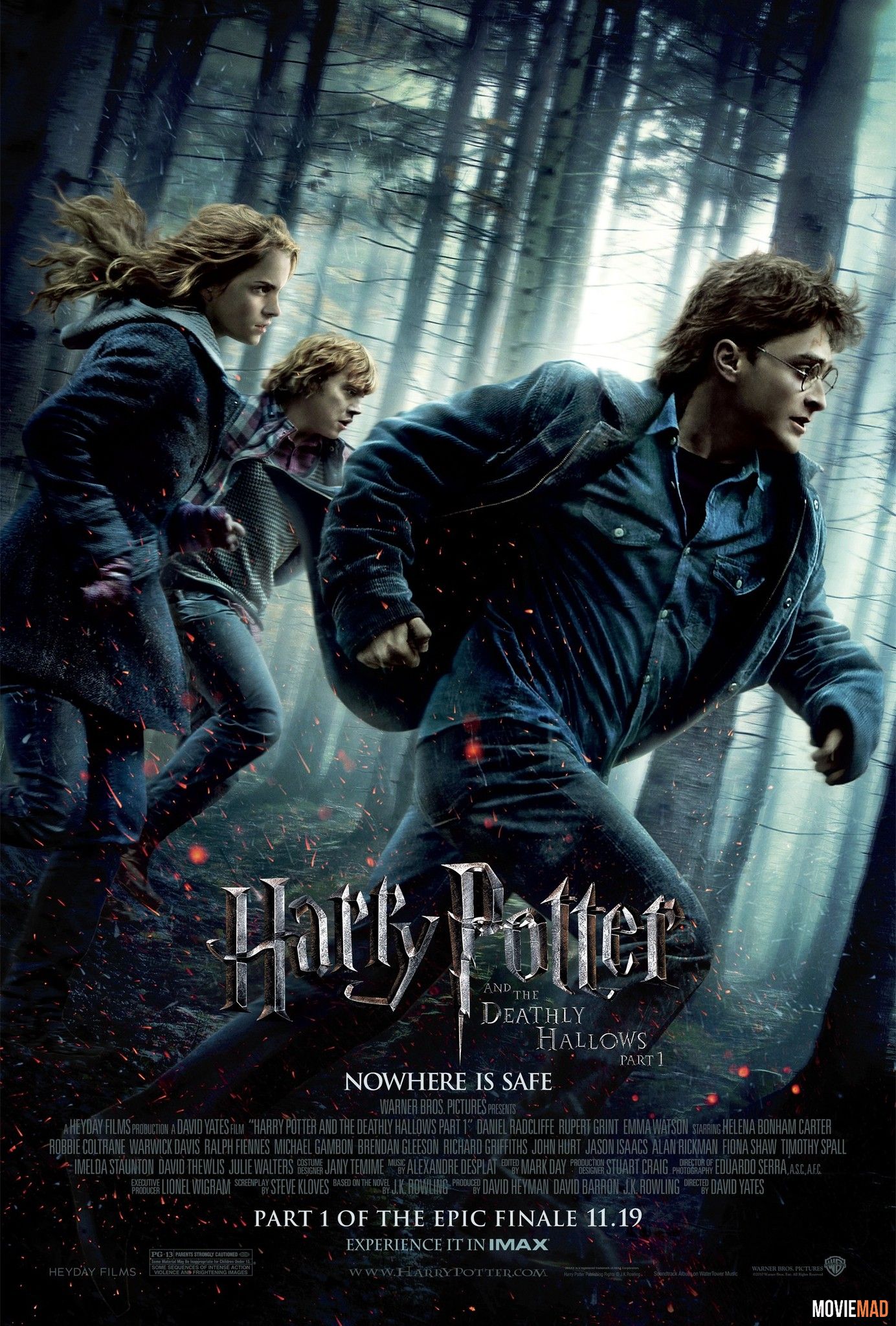 Harry Potter and the Deathly Hallows: Part 1 2010 Hindi Dubbed BluRay Full Movie 720p 480p