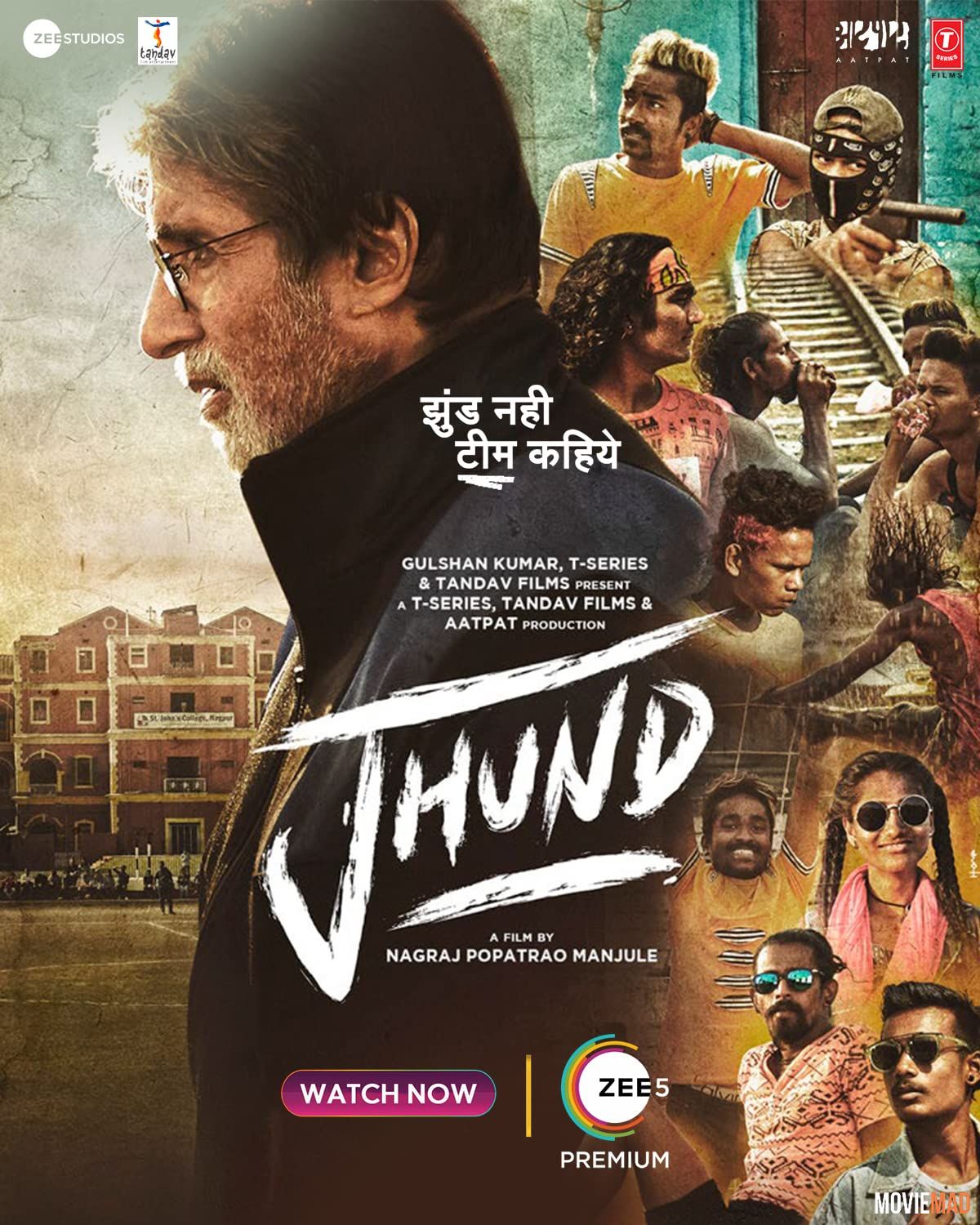 Jhund 2022 Bengali (Voice Over) Dubbed WEBRip Full Movie 720p 480p