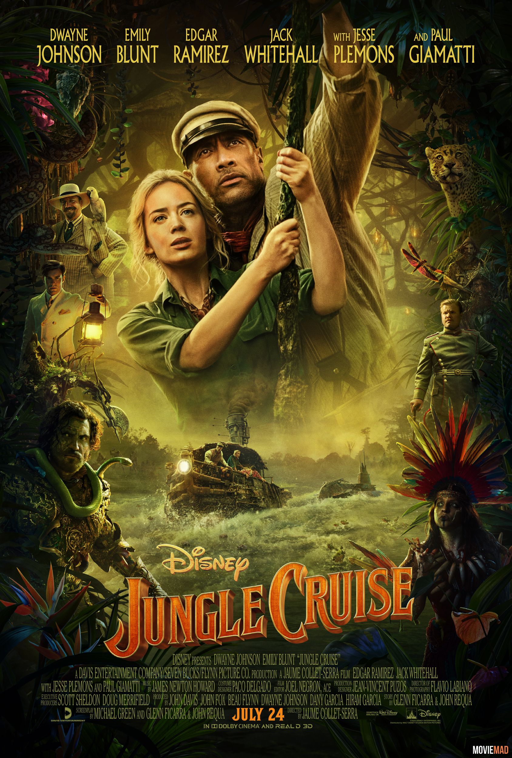 Jungle Cruise 2021 Hindi (Voice Over) Dubbed HDRip Full Movie 720p 480p