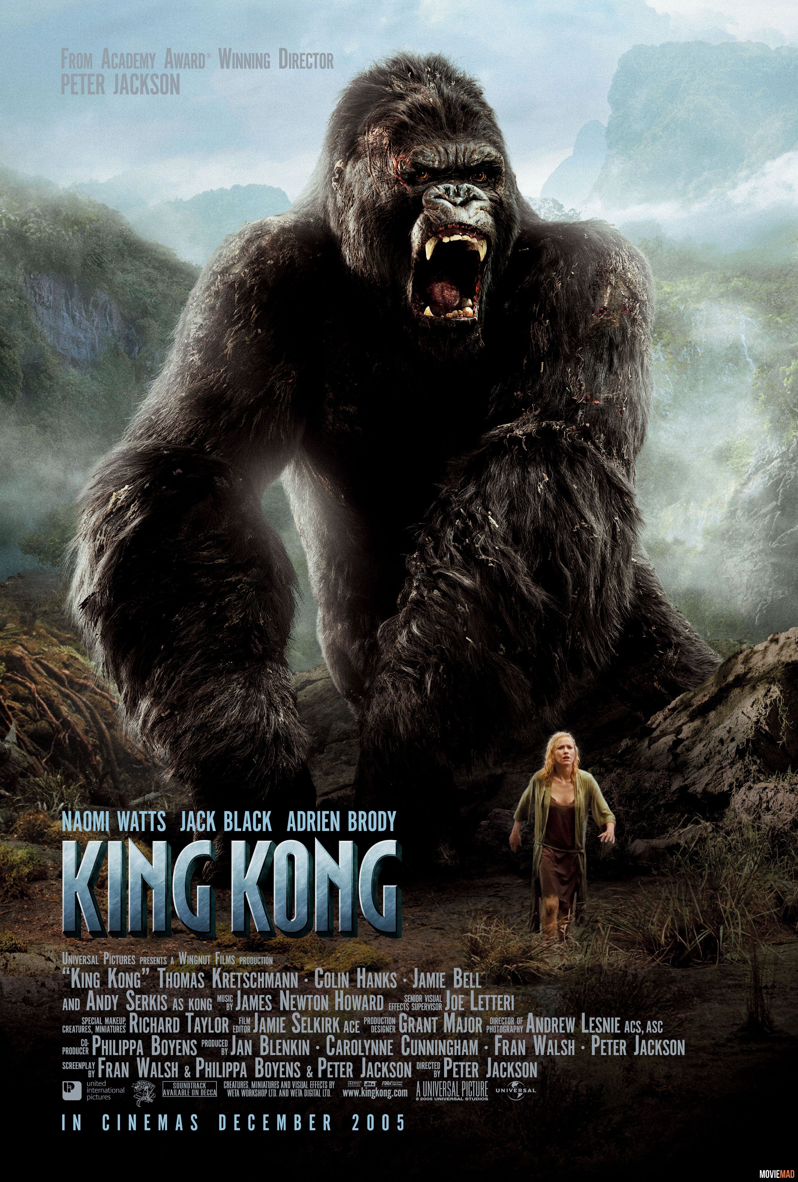 King Kong 2005 Hindi Dubbed BluRay Full Movie 720p 480p