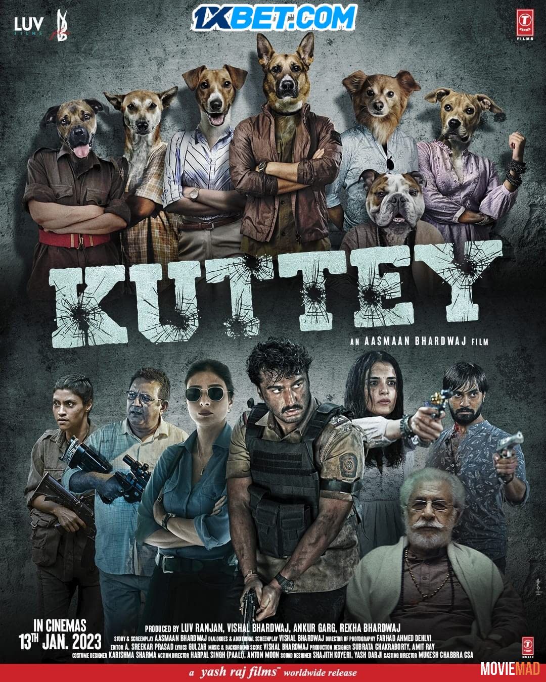 Kuttey (2023) Hindi Dubbed pDVDRip Full Movie 1080p 720p 480p