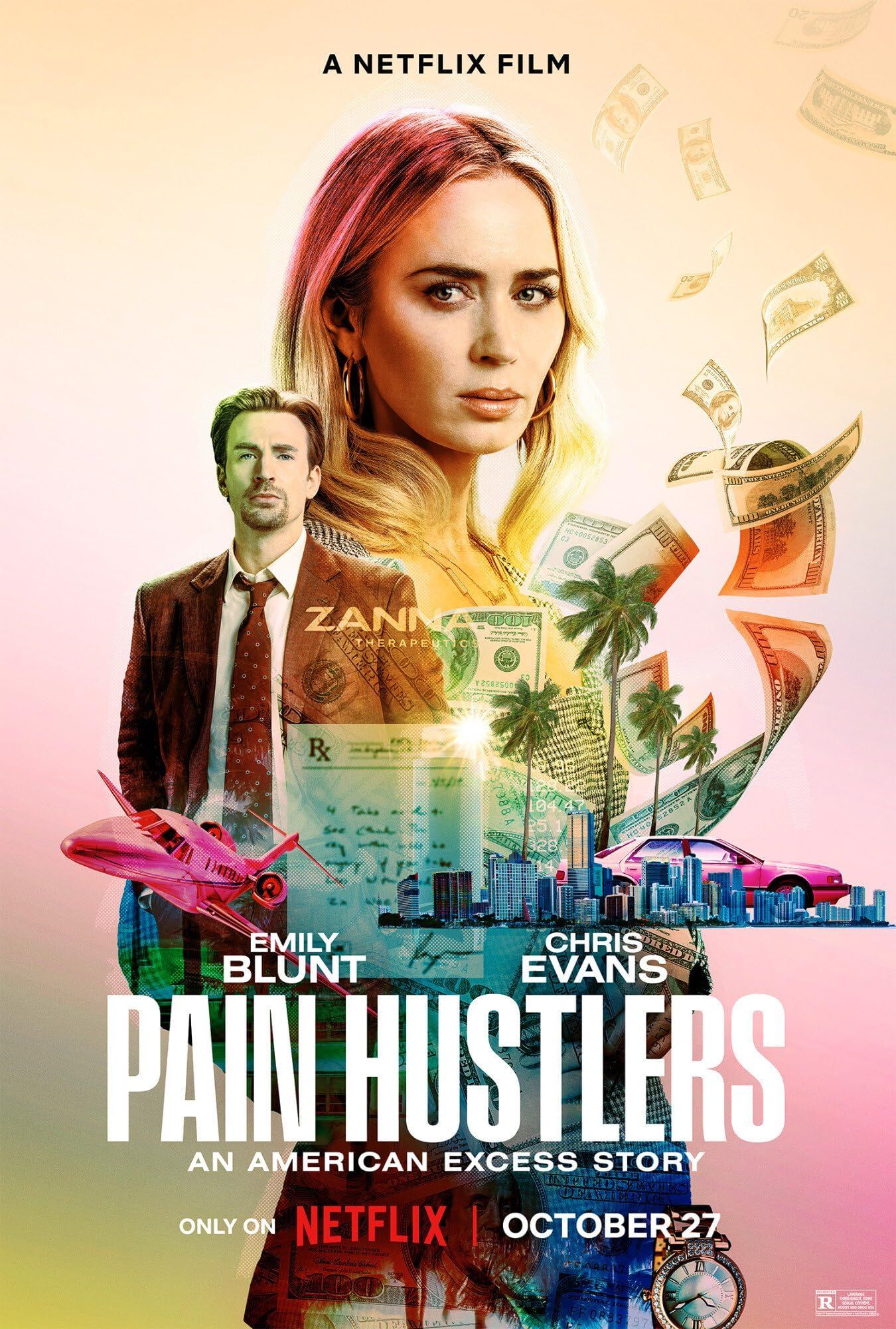 Pain Hustlers (2023) Hindi Dubbed ORG HDRip Full Movie 720p 480p