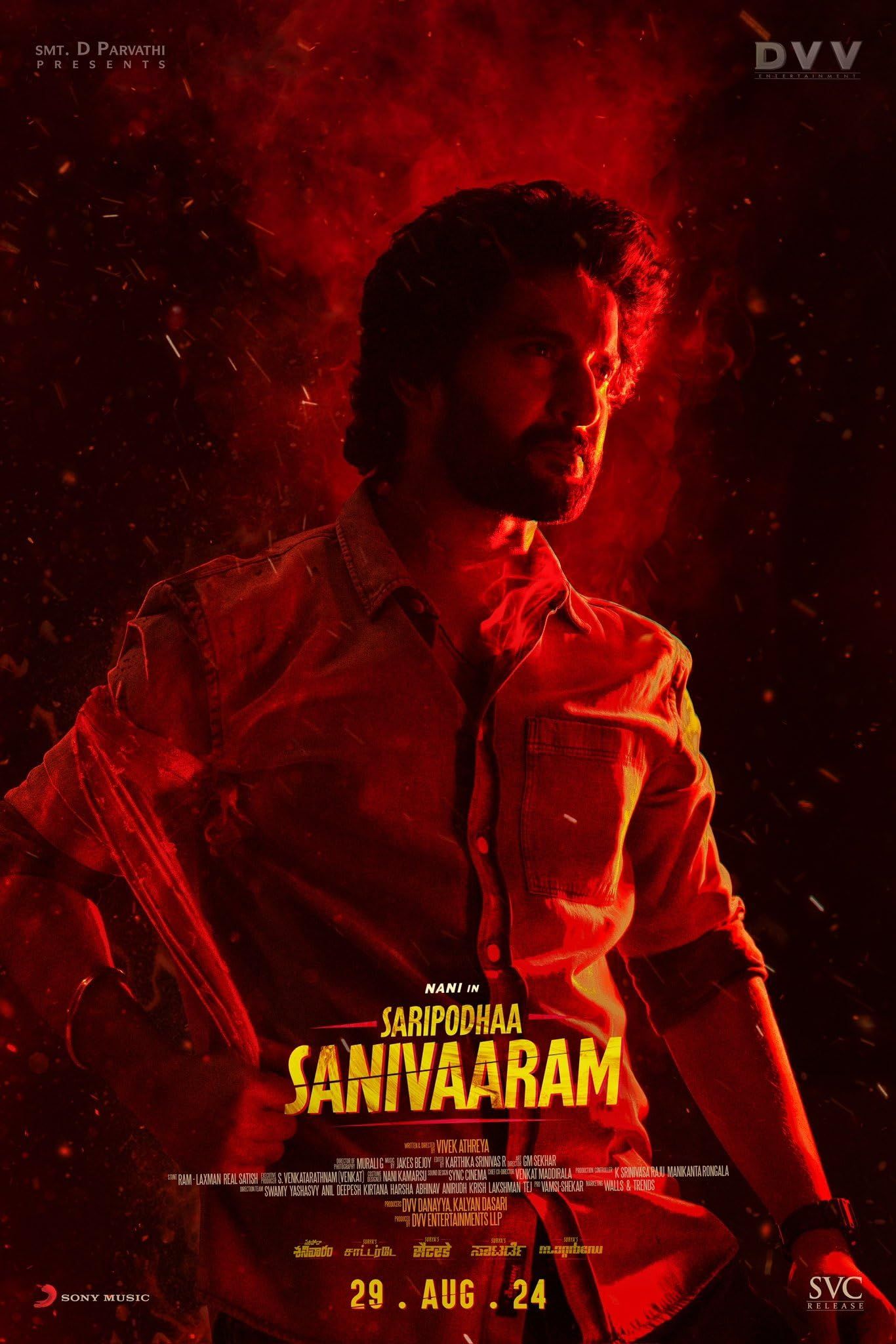 Saripodhaa Sanivaaram (2024) Hindi Dubbed ORG Full Movie HDRip