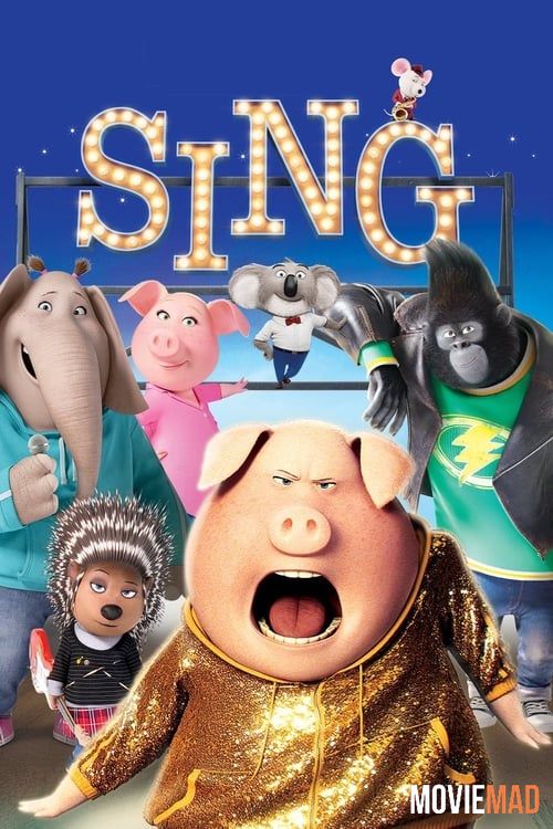 Sing 2016 Hindi Dubbed BluRay Full Movie 720p 480p