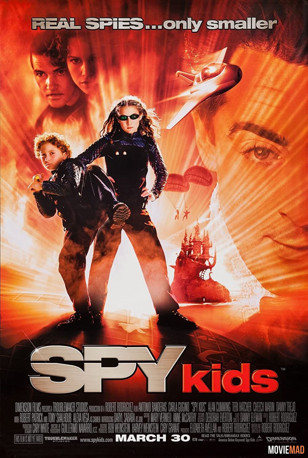 Spy Kids 2001 Hindi Dubbed BluRay Full Movie 720p 480p