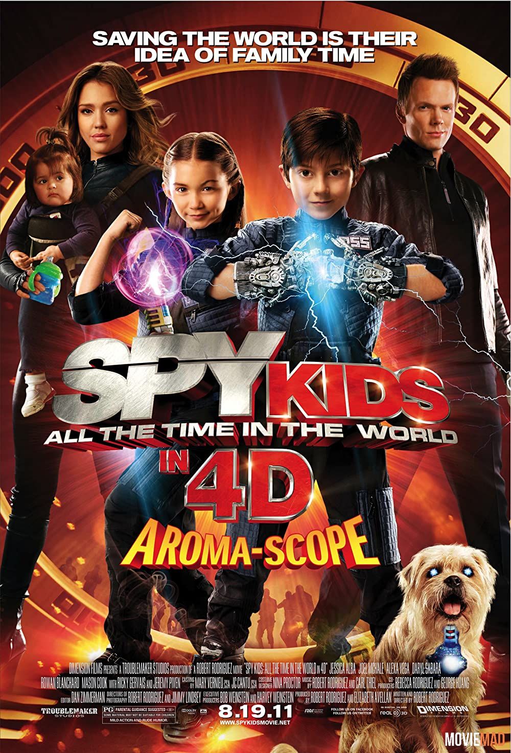 Spy Kids 4-D: All the Time in the World 2011 Hindi Dubbed BluRay Full Movie 720p 480p