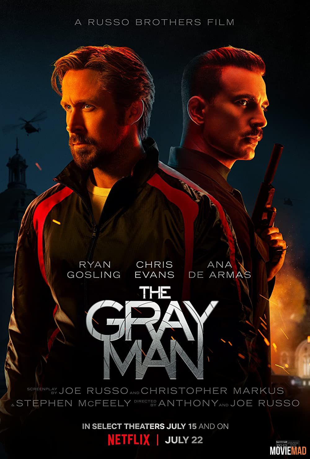 The Gray Man (2022) Hindi Dubbed ORG NF HDRip Full Movie 1080p 720p 480p