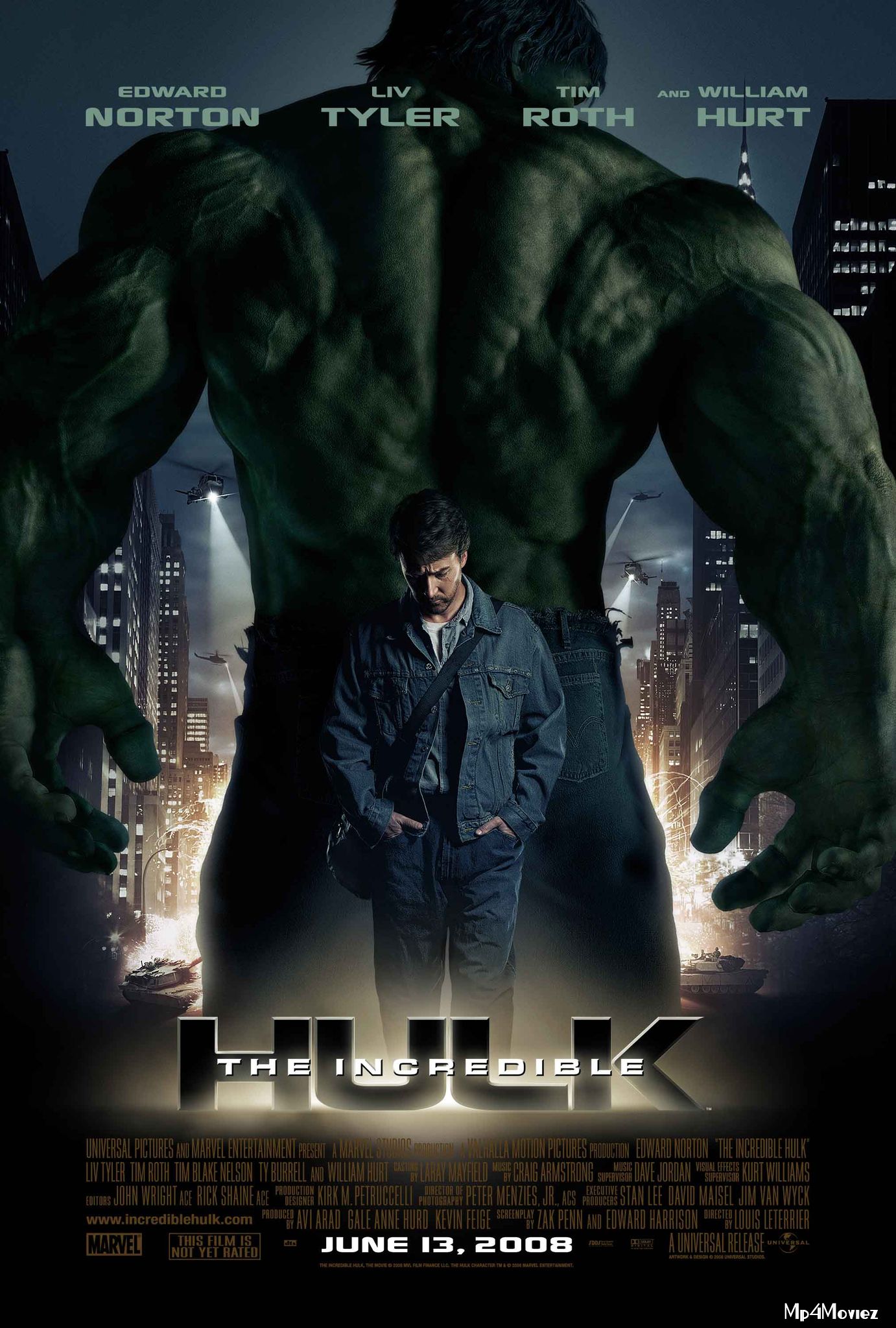 The Incredible Hulk 2008 Hindi Dubbed BluRay Full Movie 720p 480p