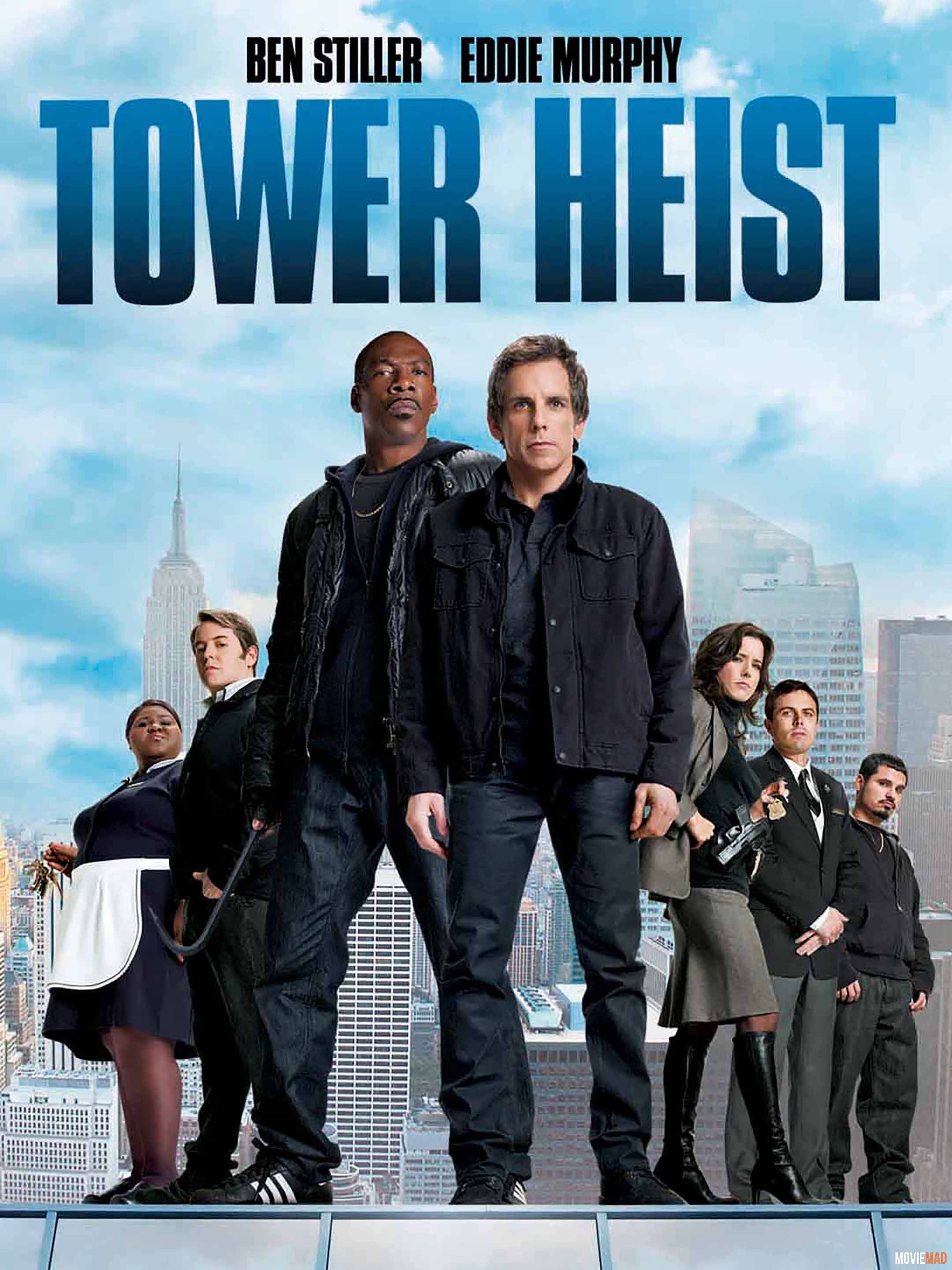 Tower Heist 2011 Hindi Dubbed BluRay Full Movie 720p 480p