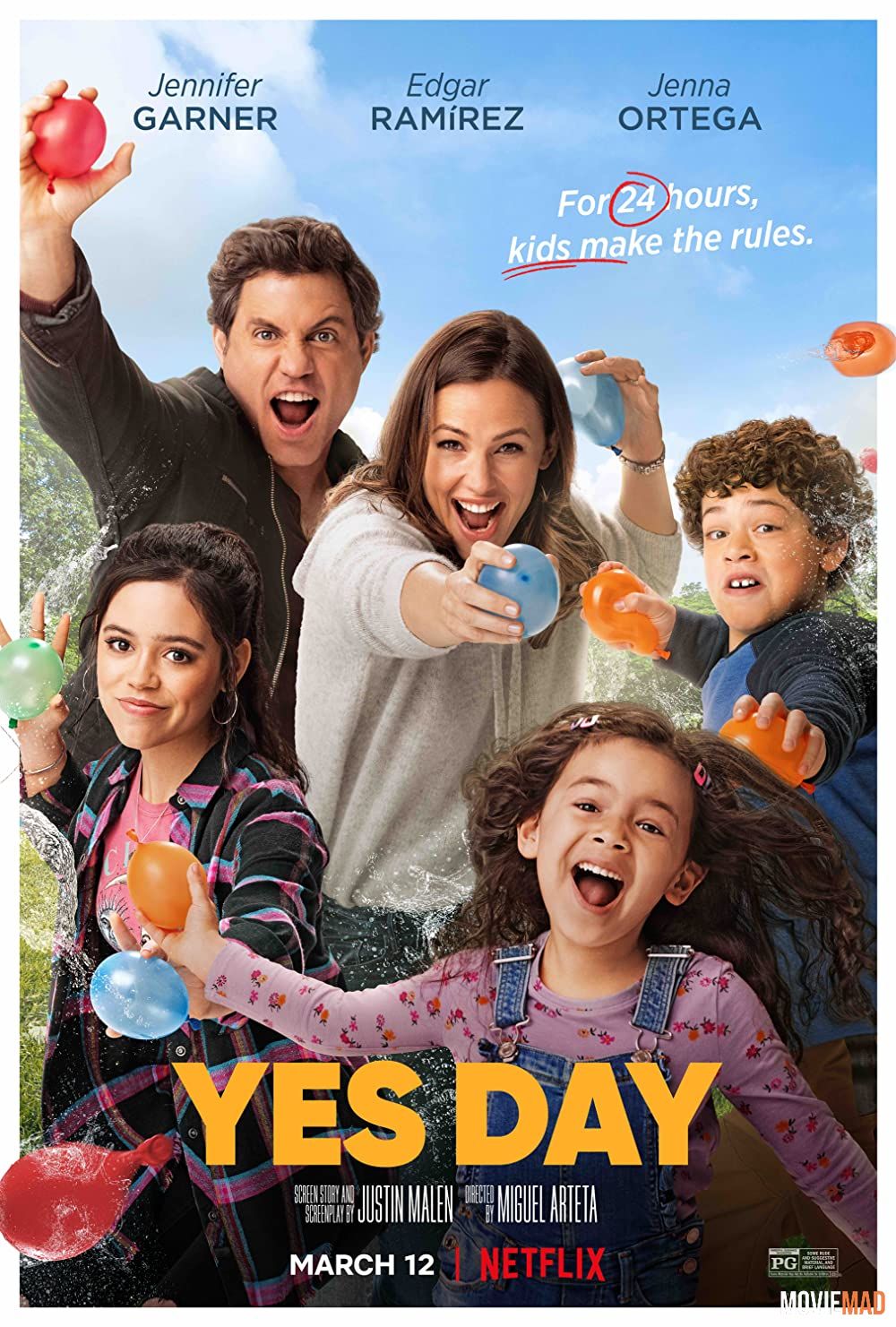 Yes Day 2021 Hindi Dubbed WEB DL Full Movie 720p 480p