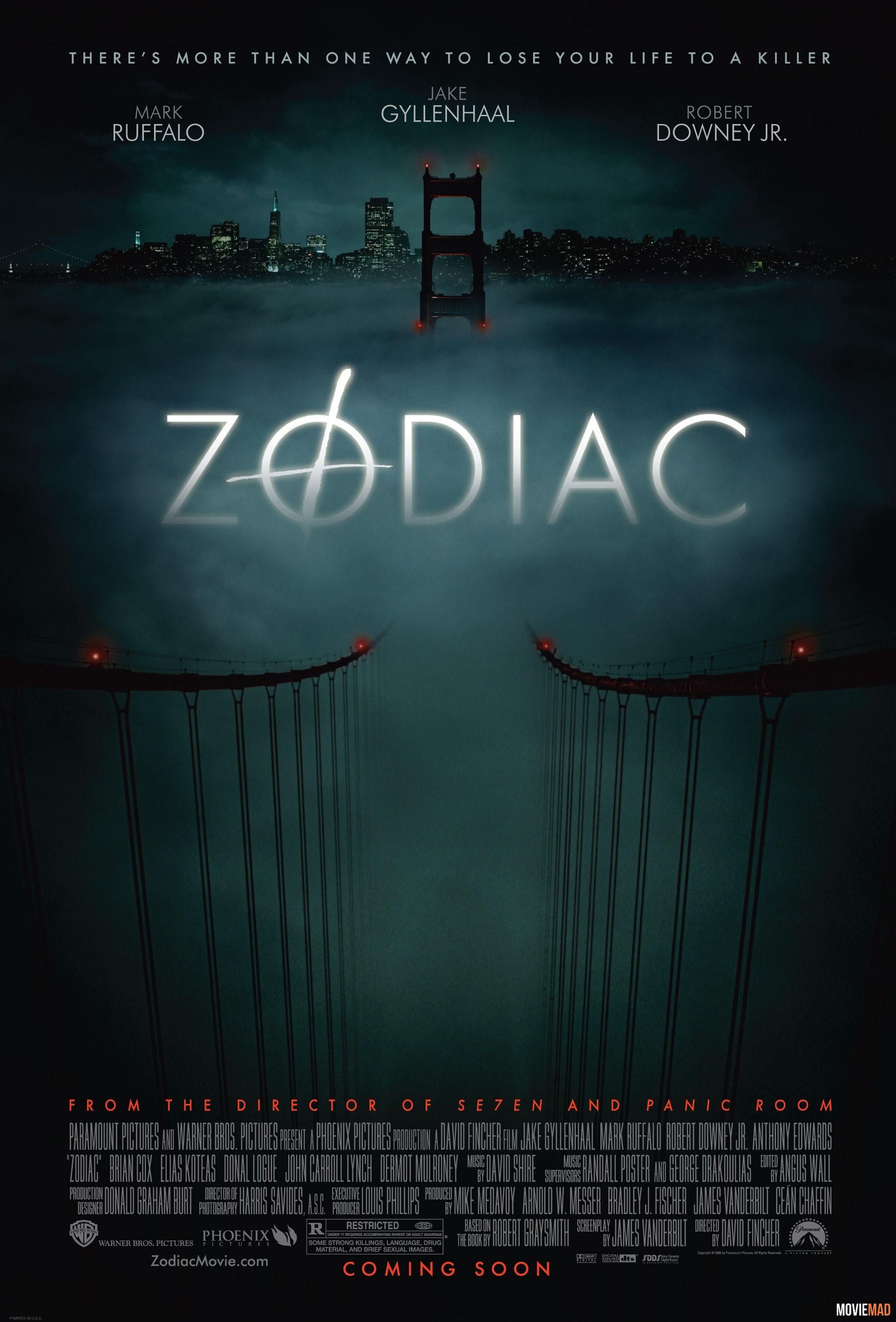 Zodiac 2007 Hindi Dubbed BluRay Full Movie 720p 480p